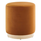 Modway EEI-6652 Tilden 16" Round Performance Velvet Upholstered Ottoman