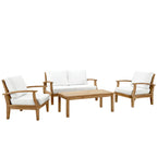 Modway EEI-1469 Marina 4 Piece Outdoor Patio Teak Set