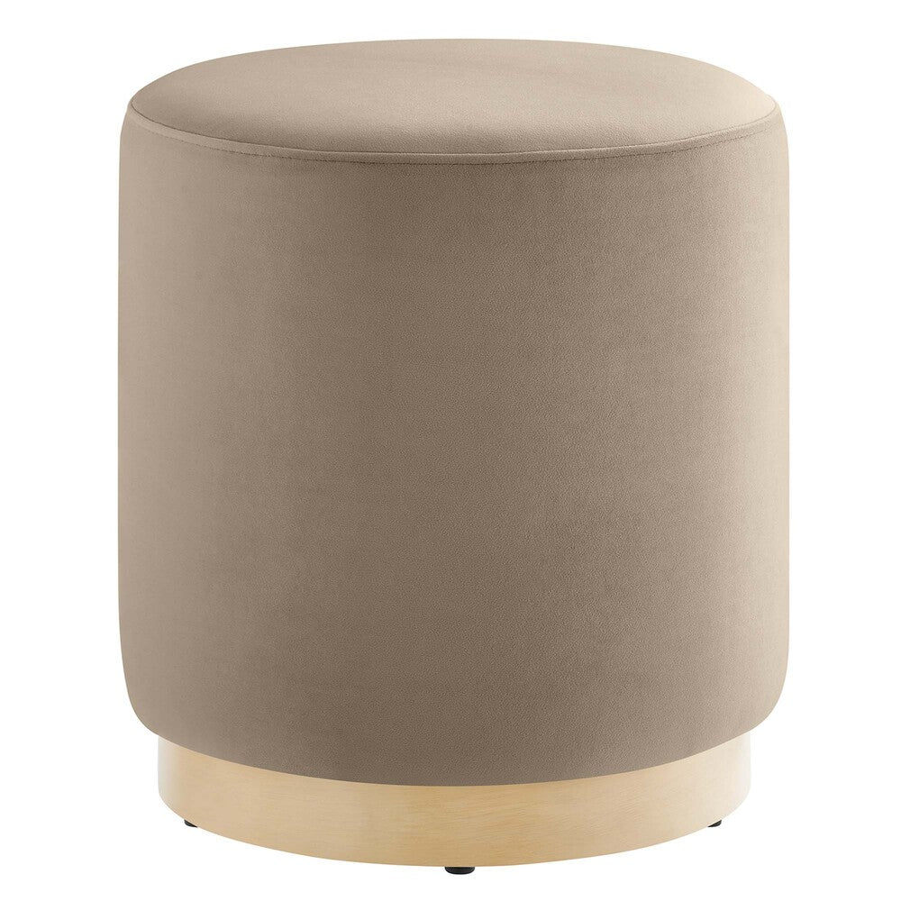 Modway EEI-6652 Tilden 16" Round Performance Velvet Upholstered Ottoman