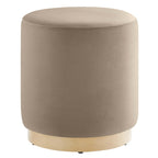 Modway EEI-6652 Tilden 16" Round Performance Velvet Upholstered Ottoman