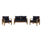 Modway EEI-1470 Marina 3 Piece Outdoor Patio Teak Set