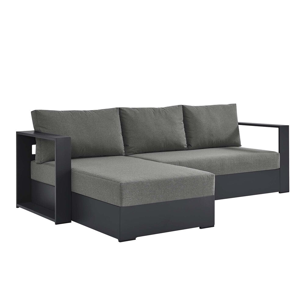 Modway EEI-6670 Tahoe 2-Piece Outdoor Patio Powder-Coated Aluminum Left-Facing Chaise Sectional Sofa Set