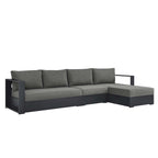 Modway EEI-6671 Tahoe 3-Piece Outdoor Patio Powder-Coated Aluminum Right-Facing Chaise Sectional Sofa Set