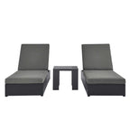 Modway EEI-6673 Tahoe 3-Piece Outdoor Patio Powder-Coated Aluminum Chaise Lounge Set
