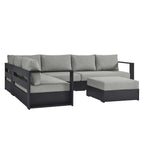 Modway EEI-6674 Tahoe 5-Piece Outdoor Patio Powder-Coated Aluminum Sectional Sofa Set