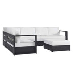 Modway EEI-6674 Tahoe 5-Piece Outdoor Patio Powder-Coated Aluminum Sectional Sofa Set