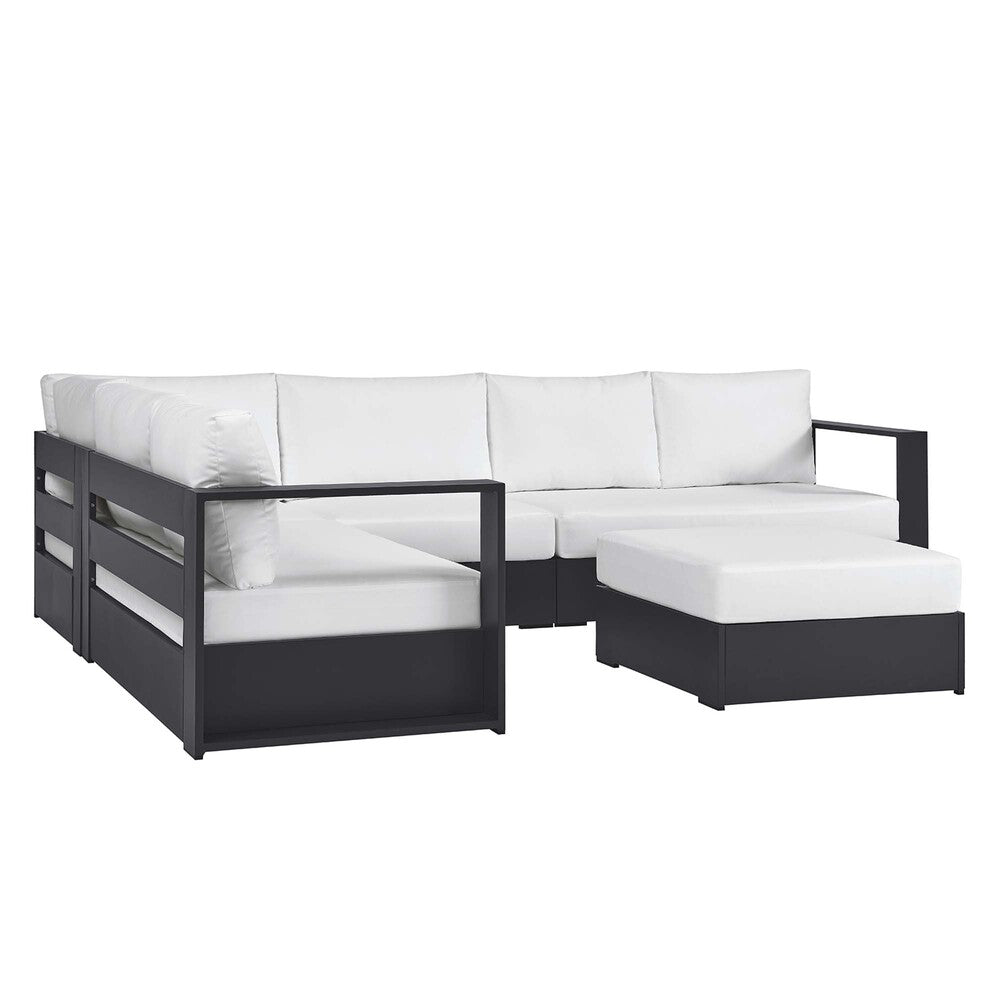 Modway EEI-6674 Tahoe 5-Piece Outdoor Patio Powder-Coated Aluminum Sectional Sofa Set