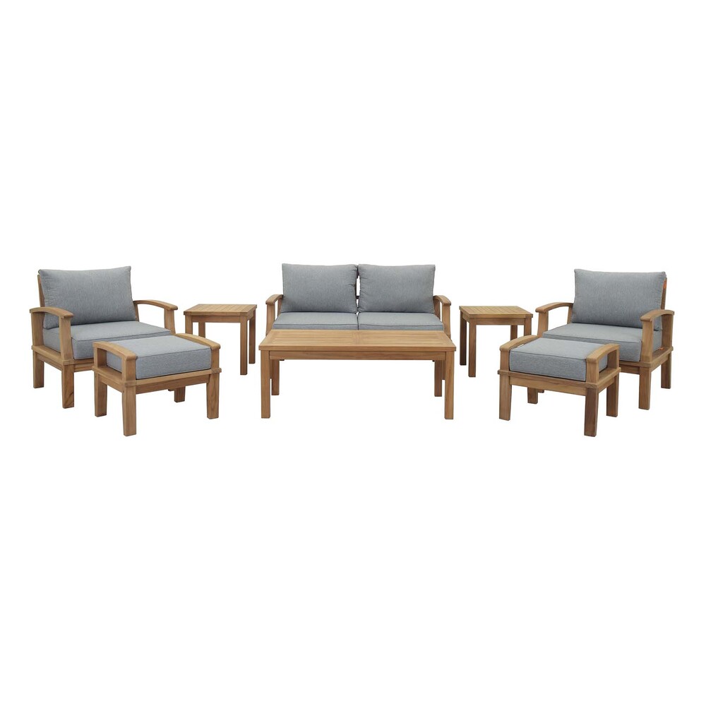 Modway EEI-1471 Marina 8 Piece Outdoor Patio Teak Set