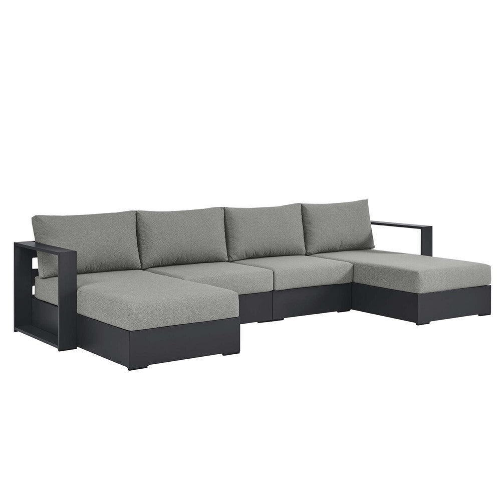 Modway EEI-6676 Tahoe 4-Piece Outdoor Patio Powder-Coated Aluminum Sectional Sofa Set