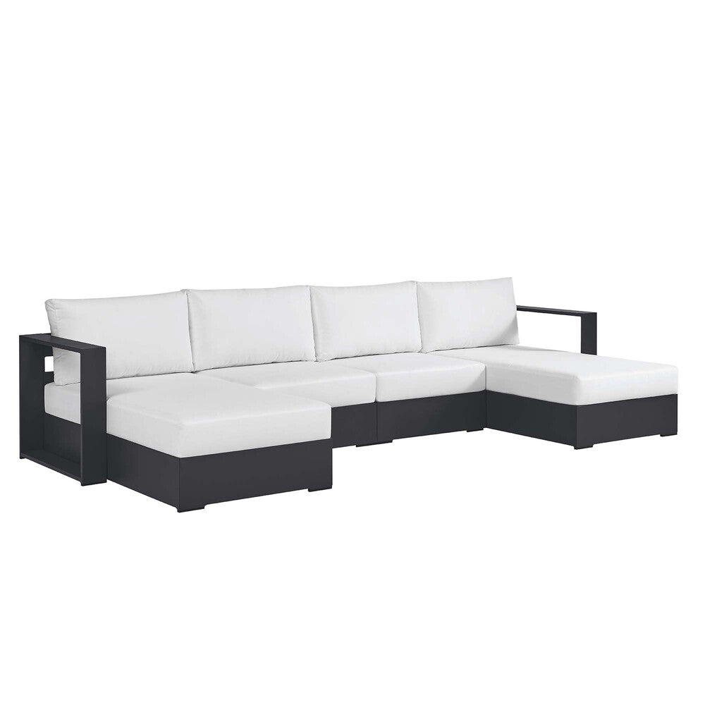 Modway EEI-6676 Tahoe 4-Piece Outdoor Patio Powder-Coated Aluminum Sectional Sofa Set