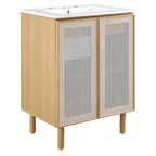 Modway EEI-6677 Calla 24" Perforated Metal Bathroom Vanity