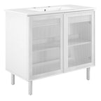 Modway EEI-6678 Calla 36" Perforated Metal Bathroom Vanity