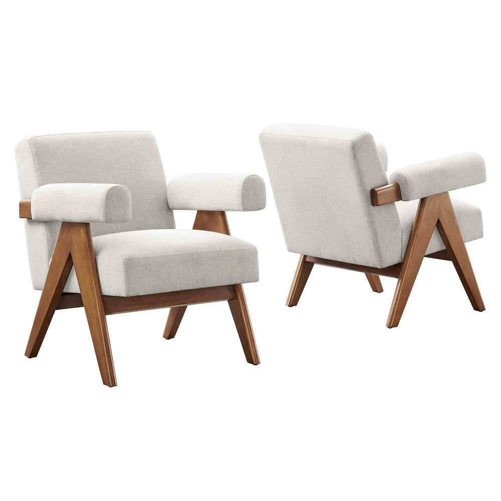 Modway EEI-6704 Lyra Fabric Armchair Set of 2