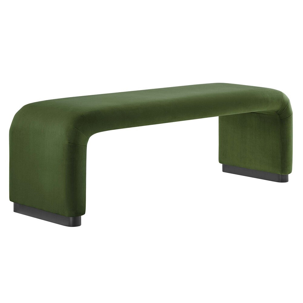 Modway EEI-6734 Koda Performance Velvet Waterfall Long Bench