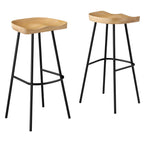 Modway EEI-6742 Concord Backless Wood Bar Stools Set of 2