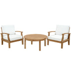 Modway EEI-1475 Marina 3 Piece Outdoor Patio Teak Set