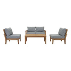 Modway EEI-1477 Marina 5 Piece Outdoor Patio Teak Set