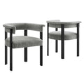 Modway EEI-6776 Imogen Fabric Upholstered Barrel Dining Chairs Set of 2