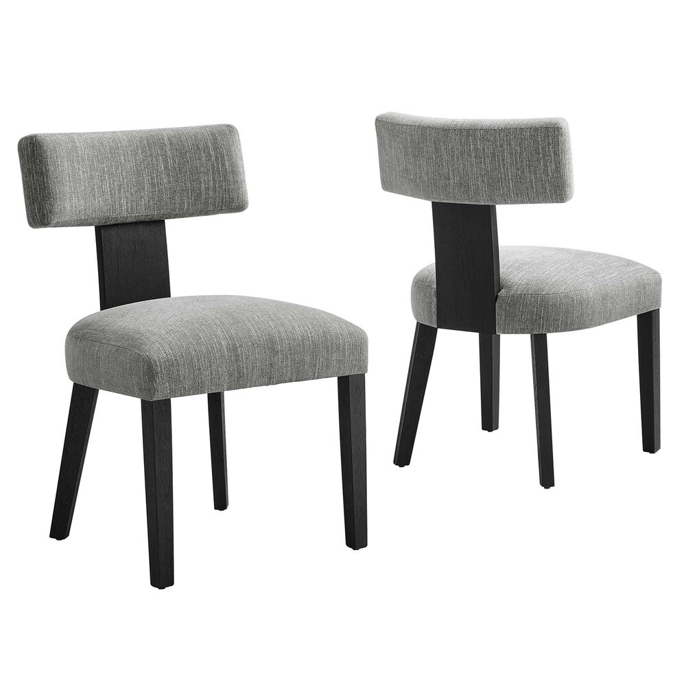 Modway EEI-6777 Nalani Fabric Upholstered Dining Chairs Set of 2