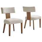 Modway EEI-6777 Nalani Fabric Upholstered Dining Chairs Set of 2