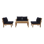 Modway EEI-1477 Marina 5 Piece Outdoor Patio Teak Set