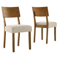 Modway EEI-6804 Pax Wood Dining Side Chairs Set of 2