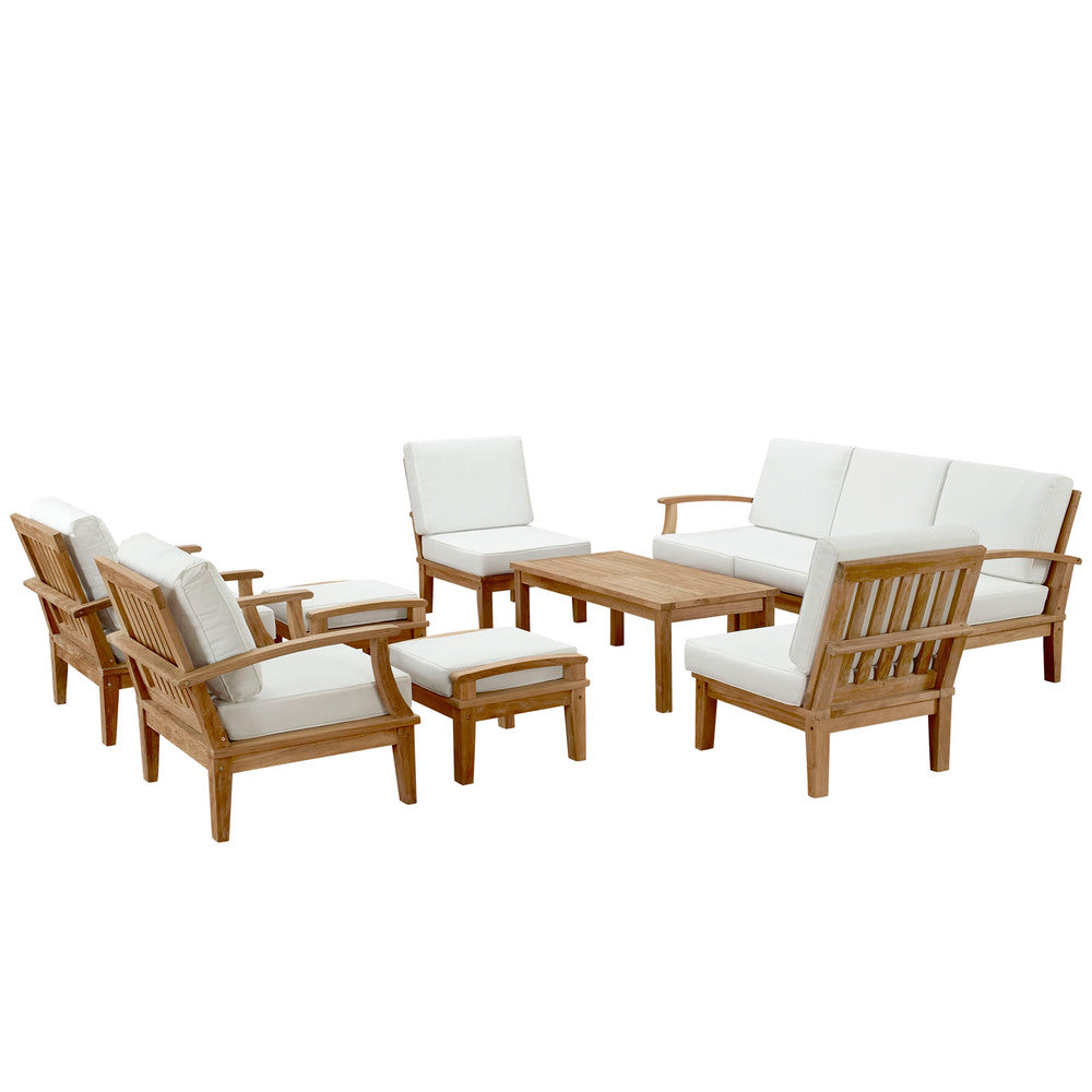 Modway EEI-1480 Marina 10 Piece Outdoor Patio Teak Set