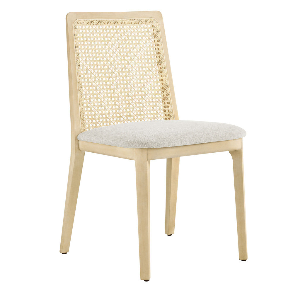 Modway EEI-6843 Monarch Wood and Rattan Dining Side Chair