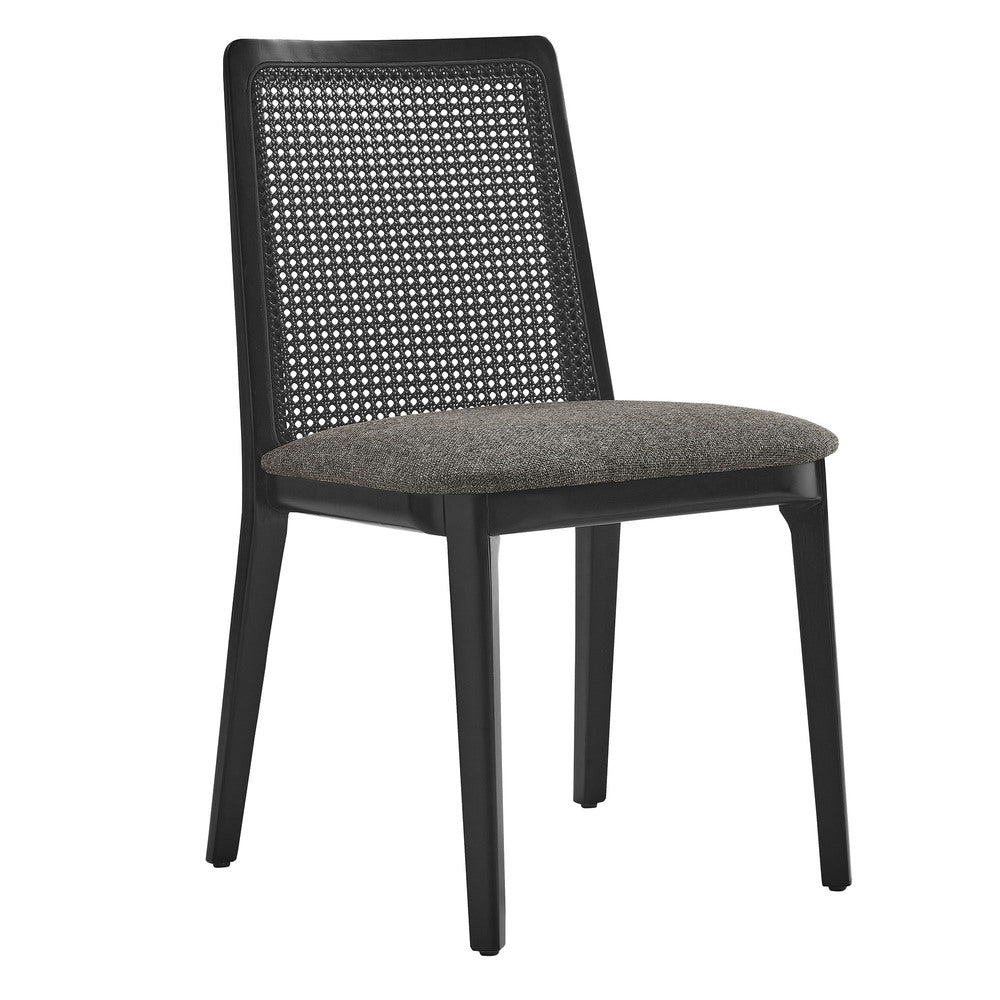 Modway EEI-6843 Monarch Wood and Rattan Dining Side Chair