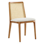 Modway EEI-6843 Monarch Wood and Rattan Dining Side Chair