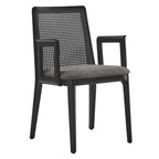 Modway EEI-6844 Monarch Wood and Rattan Dining Armchair
