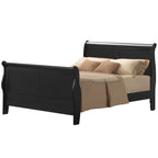 ACME 19497EK Louis Philippe III Eastern King Bed, Black (1Set/2Ctn)