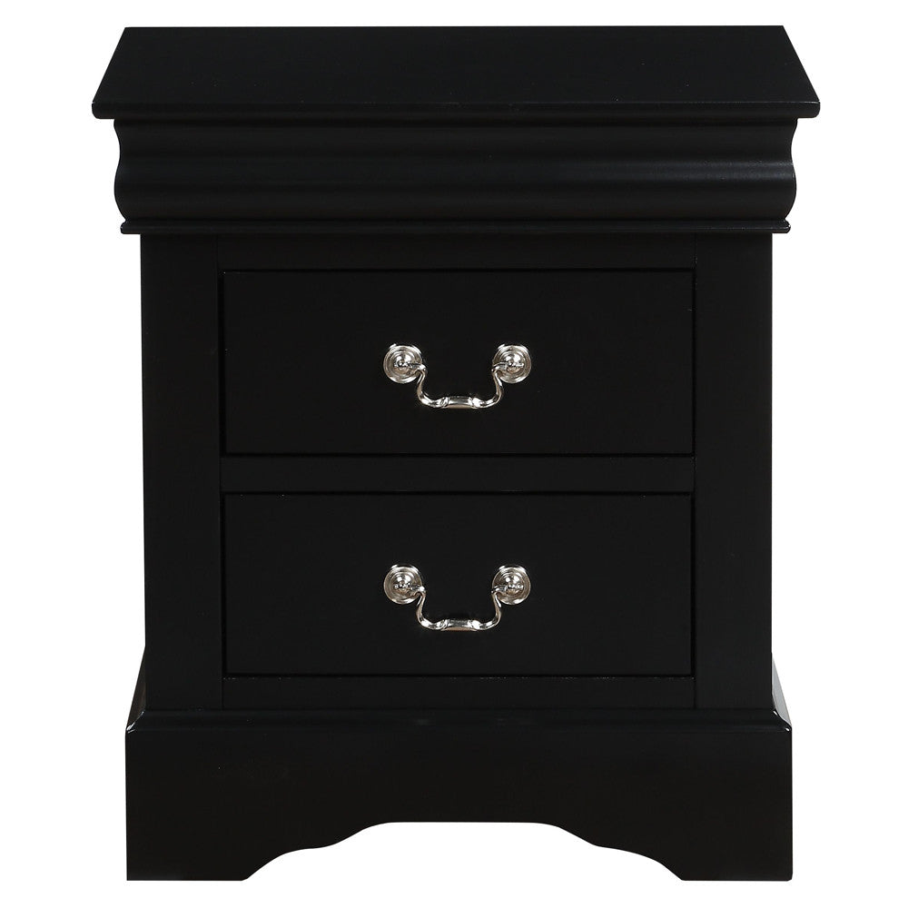 ACME 19503 Louis Philippe III Nightstand, Black