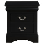 ACME 19503 Louis Philippe III Nightstand, Black