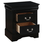 ACME 19503 Louis Philippe III Nightstand, Black