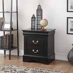 ACME 19503 Louis Philippe III Nightstand, Black