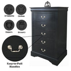 ACME 19506 Louis Philippe III Chest, Black
