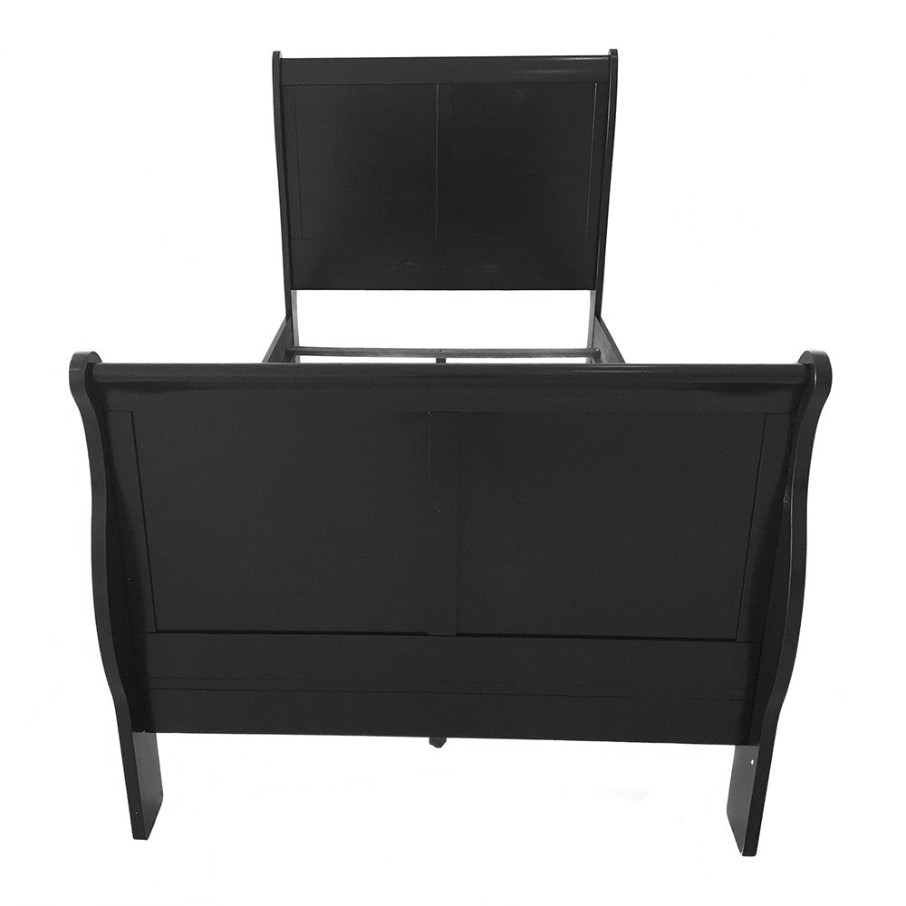 ACME 19510T Louis Philippe III Twin Bed, Black (1Set/2Ctn)