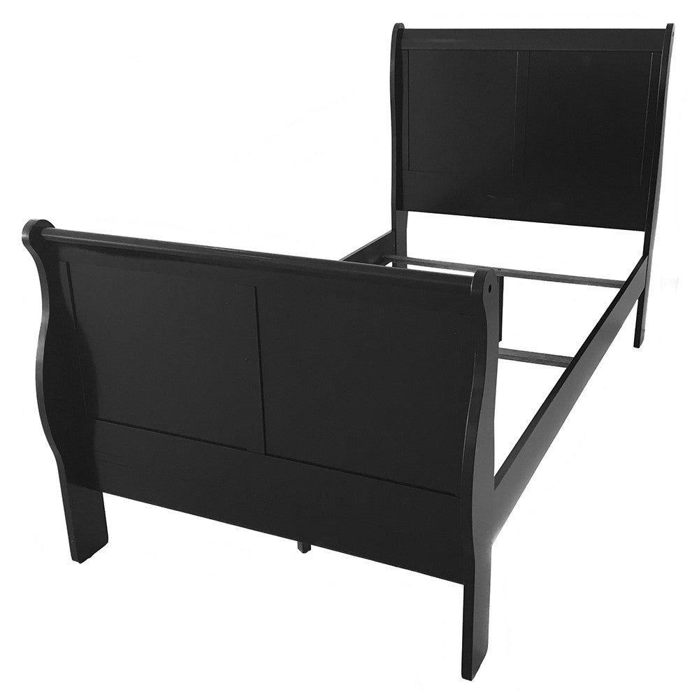 ACME 19510T Louis Philippe III Twin Bed, Black (1Set/2Ctn)