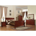 ACME 19517EK Louis Philippe III Eastern King Bed, Cherry (1Set/2Ctn)