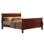 ACME 19520Q Louis Philippe III Queen Bed, Cherry (1Set/2Ctn)