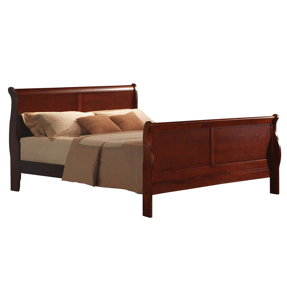 ACME 19520Q Louis Philippe III Queen Bed, Cherry (1Set/2Ctn)