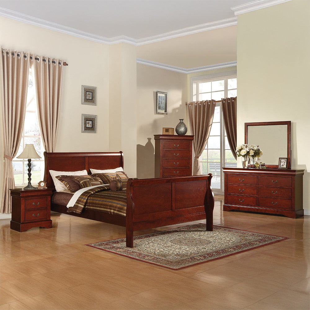 ACME 19524 Louis Philippe III Mirror, Cherry