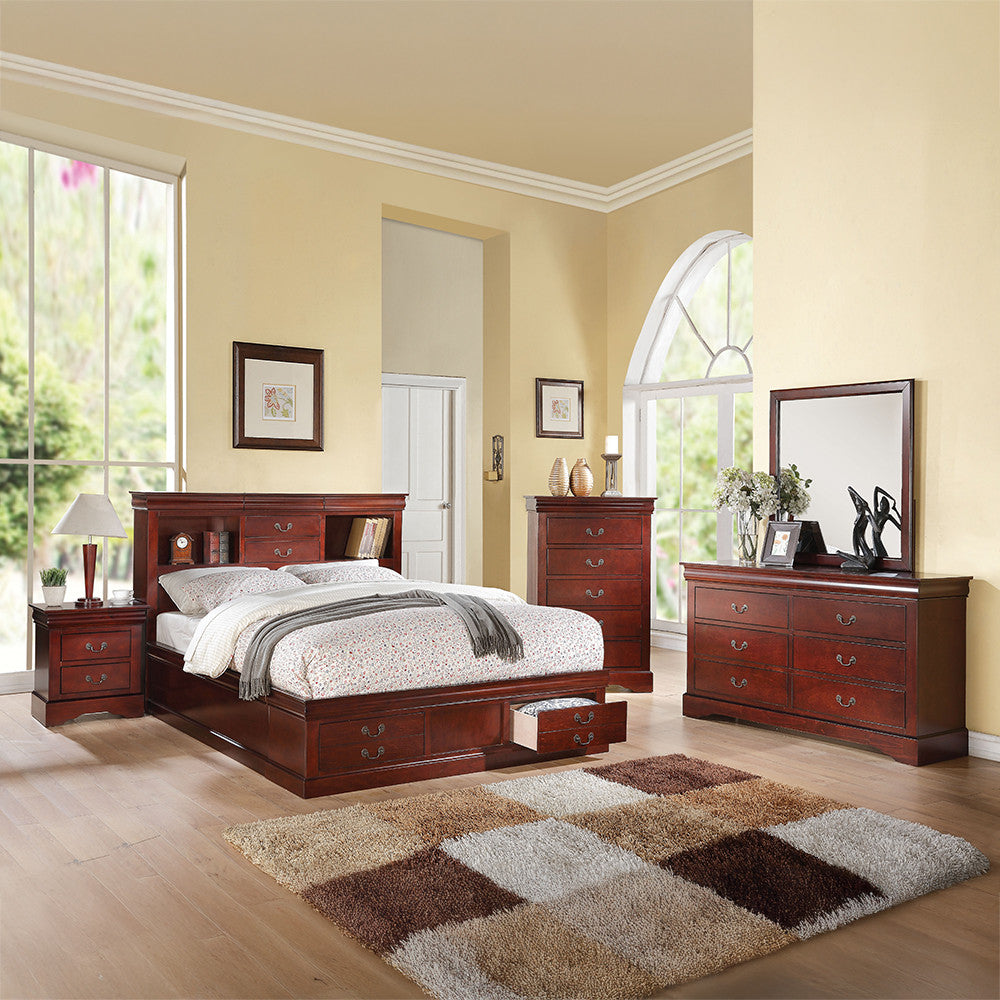 ACME 19524 Louis Philippe III Mirror, Cherry