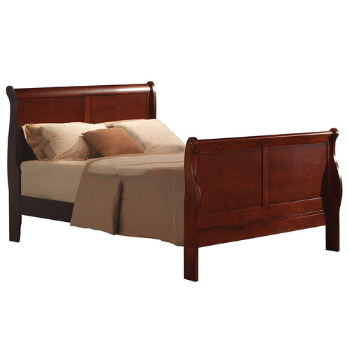 ACME 19530T Louis Philippe III Twin Bed, Cherry (1Set/2Ctn)