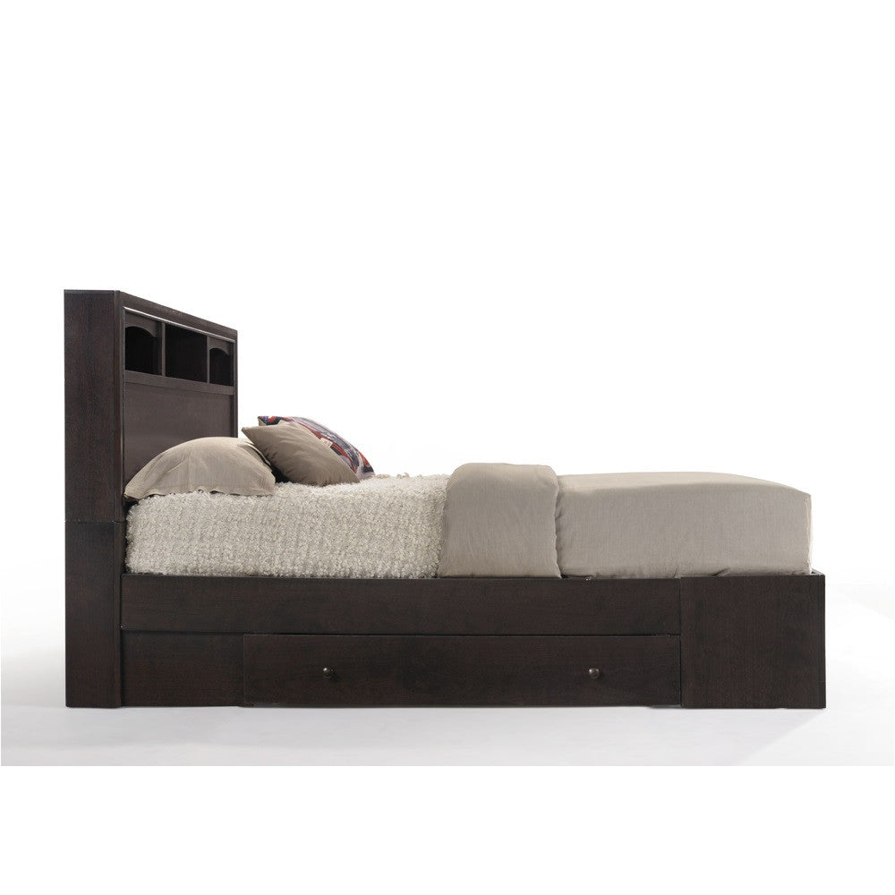 ACME 19557EK Madison II Eastern King Bed with Storage, Espresso (1Set/3Ctn)