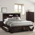 ACME 19557EK Madison II Eastern King Bed with Storage, Espresso (1Set/3Ctn)