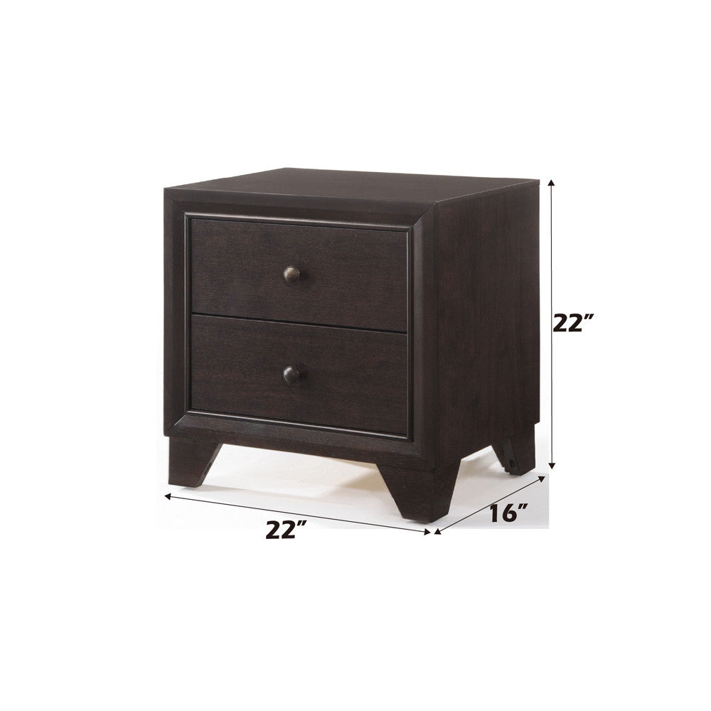 ACME 19573 Madison Nightstand, Espresso
