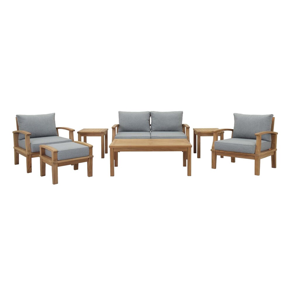 Modway EEI-1486 Marina 7 Piece Outdoor Patio Teak Set