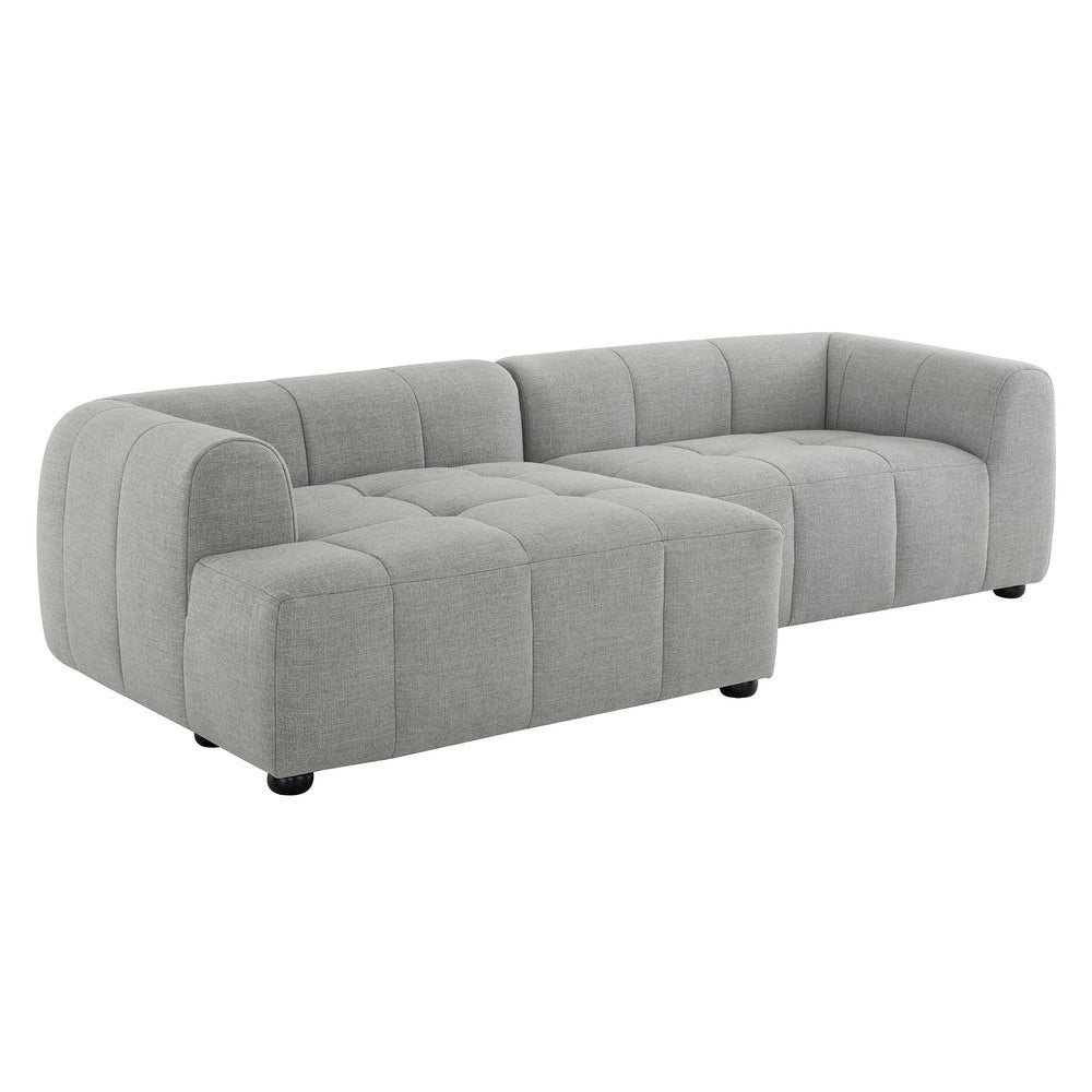 Modway EEI-6868 Liana Left-Facing Upholstered Fabric Modular Sofa with Chaise